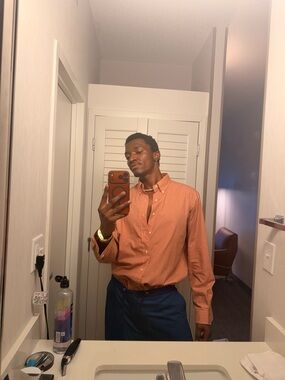 Polo by Ralph Lauren Men's Orange Shirt wore by TAYLOR 😍#priceless 💸